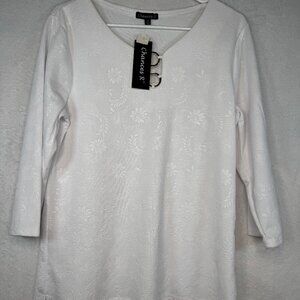 Chances R White Semi-Long Sleeve